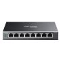 TP-Link Omada ES208GP netwerk-switch Managed L2 Gigabit Ethernet (10/100/1000) Power over Ethernet (PoE) DIN rail Zwart (ES208GP) thumbnail