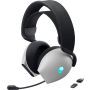 Alienware AW725H Headset Bedraad en draadloos Hoofdband Gamen USB Type-C Bluetooth Zwart, Wit (AW725H-W-DEAM) thumbnail