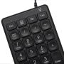 V7 KP350 numeriek toetsenbord Laptop/pc USB Zwart (KP350) thumbnail