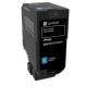 Lexmark 74C20CE tonercartridge 1 stuk(s) Origineel Cyaan (74C20CE) thumbnail