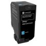 Lexmark 74C2SC0 tonercartridge 1 stuk(s) Origineel Cyaan (74C2SC0) thumbnail