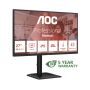 AOC 27E4U computer monitor 68,6 cm (27") 1920 x 1080 Pixels Full HD LED Zwart (27E4CV) thumbnail