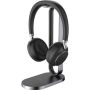 Yealink BH76 Headset Draadloos Hoofdband Oproepen/muziek USB Type-A Bluetooth Oplaadhouder Zwart (1208625) thumbnail