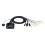 ATEN 2-Port USB-C DispllayPort hybride kabel KVM schakelaar (CS52DP) thumbnail