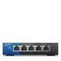 Linksys LGS105 Unmanaged Gigabit Ethernet (10/100/1000) Zwart, Blauw (LGS105-EU-RTL) thumbnail