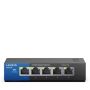 Linksys LGS105 Unmanaged Gigabit Ethernet (10/100/1000) Zwart, Blauw (LGS105-EU-RTL) thumbnail