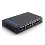 Linksys 8-poorts Gigabit - desktopswitch (LGS108) (LGS108-EU) thumbnail