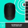 Logitech M171 Black-K muis Ambidextrous RF Draadloos Optisch 1000 DPI (910-004424) thumbnail
