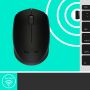 Logitech M171 Black-K muis Ambidextrous RF Draadloos Optisch 1000 DPI (910-004424) thumbnail