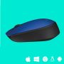Logitech M171 Blue-K muis Ambidextrous RF Draadloos Optisch 1000 DPI (910-004640) thumbnail