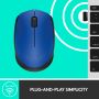 Logitech M171 Blue-K muis Ambidextrous RF Draadloos Optisch 1000 DPI (910-004640) thumbnail