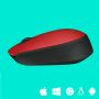 Logitech M171 Red-K muis Ambidextrous RF Draadloos Optisch 1000 DPI (910-004641) thumbnail