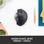 Logitech MX Ergo muis Rechtshandig RF-draadloos + Bluetooth Trackball 440 DPI (910-005179) thumbnail