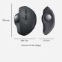 Logitech MX Ergo muis Rechtshandig RF-draadloos + Bluetooth Trackball 440 DPI (910-005179) thumbnail