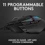 Logitech G G502 Hero muis Rechtshandig USB Type-A Optisch 25600 DPI (910-005470) thumbnail