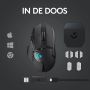 Logitech G G502 Lightspeed muis Rechtshandig RF Draadloos 25600 DPI (910-005567) thumbnail