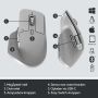 Logitech MX Master 3 muis Rechtshandig RF-draadloos + Bluetooth Laser 4000 DPI (910-005695) thumbnail