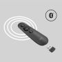 Logitech R500 Draadloze presenter Bluetooth/RF Grafiet (910-005843) thumbnail