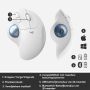 Logitech M575 ERGO Draadloze Trackball Muis (910-005870) thumbnail