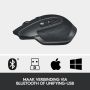 Logitech MX Master 2S Wireless Mouse muis Rechtshandig RF-draadloos + Bluetooth Laser 4000 DPI (910-005966) thumbnail