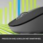 Logitech Signature M650 L Linkshandige Draadloze Muis - Voor grotere, linkerhanden, 2 jaar batterijduur, stil klikken, aanpasbare zijknoppen, Bluetooth, compatibel met meerdere apparaten (910-006239) thumbnail