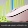 Logitech Signature M650 Draadloze Muis - Voor kleine tot middelgrote handen, 2 jaar batterijduur, stil klikken, aanpasbare zijknoppen, Bluetooth, compatibel met meerdere apparaten - Roze (910-006254) thumbnail