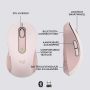 Logitech Signature M650 Draadloze Muis - Voor kleine tot middelgrote handen, 2 jaar batterijduur, stil klikken, aanpasbare zijknoppen, Bluetooth, compatibel met meerdere apparaten - Roze (910-006254) thumbnail