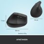 Logitech Lift muis Kantoor Linkshandig RF-draadloos + Bluetooth Optisch 4000 DPI (910-006474) thumbnail