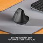 Logitech Lift muis Kantoor Linkshandig RF-draadloos + Bluetooth Optisch 4000 DPI (910-006474) thumbnail