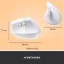 Logitech Lift muis Rechtshandig RF-draadloos + Bluetooth Optisch 4000 DPI (910-006475) thumbnail