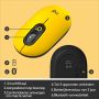 Logitech POP Mouse muis Ambidextrous RF-draadloos + Bluetooth Optisch 4000 DPI (910-006546) thumbnail