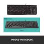 Logitech K120 Corded Keyboard toetsenbord USB QWERTY Engels Zwart (920-002508) thumbnail