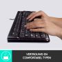 Logitech K120 Corded Keyboard toetsenbord USB QWERTY Engels Zwart (920-002508) thumbnail