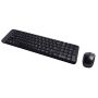 Logitech Wireless Combo MK220 toetsenbord Inclusief muis RF Draadloos QWERTY US International Zwart (920-003161) thumbnail