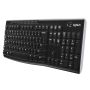 Logitech Wireless Keyboard K270 toetsenbord RF Draadloos QWERTY Engels Zwart (920-003736) thumbnail