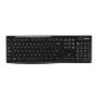Logitech Wireless Keyboard K270 toetsenbord RF Draadloos QWERTY Engels Zwart (920-003745) thumbnail
