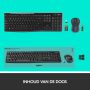 Logitech Wireless Combo MK270 toetsenbord Inclusief muis USB QWERTY Engels Zwart (920-004523) thumbnail