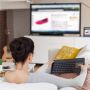 Logitech Wireless Touch Keyboard K400 Plus HTPC-toetsenbord voor tv's met pc-aansluiting (920-007131) thumbnail