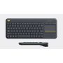 Logitech K400 Plus Tv toetsenbord RF Draadloos QWERTY Scandinavisch Zwart (920-007141) thumbnail