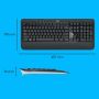 Logitech Advanced MK540 toetsenbord Inclusief muis USB QWERTY US International Zwart, Wit (920-008685) thumbnail