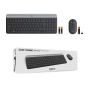 Logitech MK470 toetsenbord Inclusief muis Universeel RF Draadloos QWERTY US International Grafiet (920-009204) thumbnail