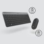 Logitech MK470 toetsenbord Inclusief muis Universeel RF Draadloos QWERTY US International Grafiet (920-009204) thumbnail