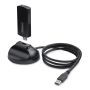 StarTech.com Wi-Fi 6E USB Adapter/Dongle, Voor Desktop/Laptop PC, Wireless NIC met Uitklapbare Antenne, WiFi Adapter Ondersteunt 802.11 b/g/n/ac/ax, 2.4/5/6 GHz Netwerk Compatibel (AX54005A-USB-WIFI-6E) thumbnail