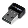 StarTech.com USB 2.0 300 Mbps Mini draadloos-N netwerkadapter 802.11n 2T2R wifi-adapter (USB300WN2X2C) thumbnail