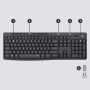 Logitech MK295 Silent Wireless Combo toetsenbord Inclusief muis USB QWERTY US International Grafiet (920-009800) thumbnail