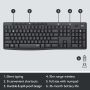 Logitech MK295 Silent Wireless Combo toetsenbord Inclusief muis USB QWERTY US International Grafiet (920-009800) thumbnail