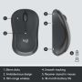 Logitech MK295 Silent Wireless Combo toetsenbord Inclusief muis USB QWERTY US International Grafiet (920-009800) thumbnail