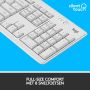 Logitech MK295 Silent Wireless Combo toetsenbord Inclusief muis RF Draadloos QWERTY Engels Wit (920-009824) thumbnail
