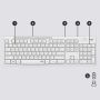 Logitech MK295 Silent Wireless Combo toetsenbord Inclusief muis RF Draadloos QWERTY Engels Wit (920-009824) thumbnail