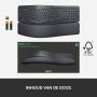 Logitech Ergo K860 toetsenbord RF-draadloos + Bluetooth US International Grafiet (920-010108) thumbnail